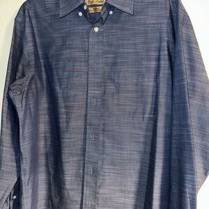 Roundtree & Yorke Navy Button Down Shirt
